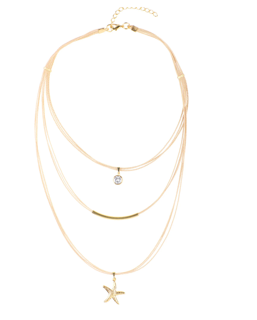 Collar estrella dorada