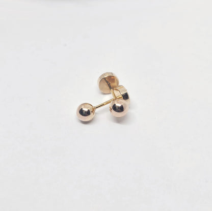 Aritos Perla Oro abridores 14k