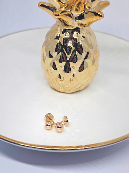 Aritos Perla Oro abridores 14k
