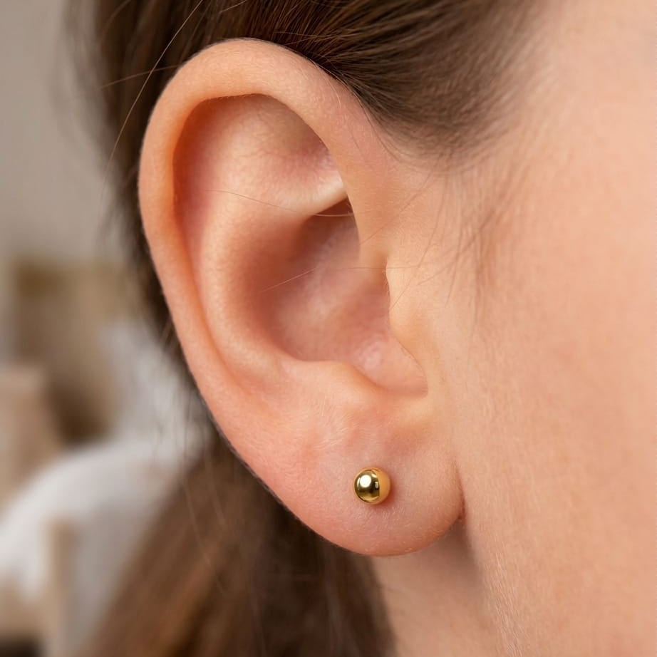 Aros Abridores Perla 18K