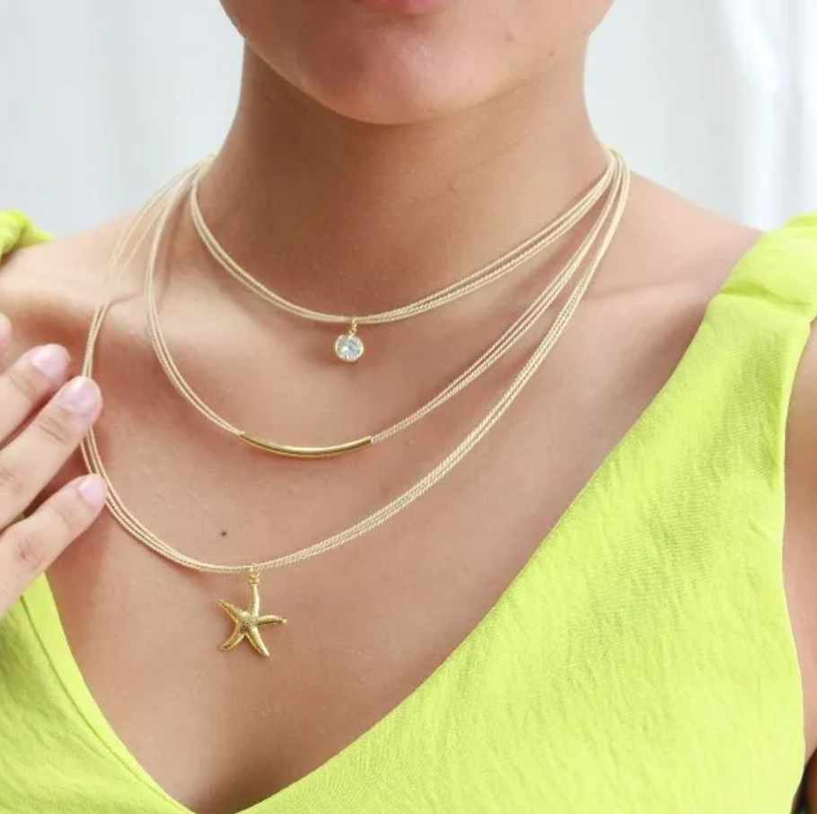 Collar estrella dorada