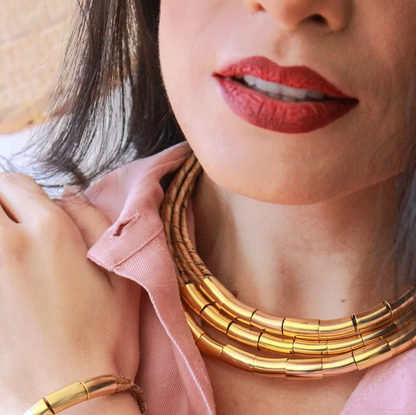 Maxi Collar Platano Determinación