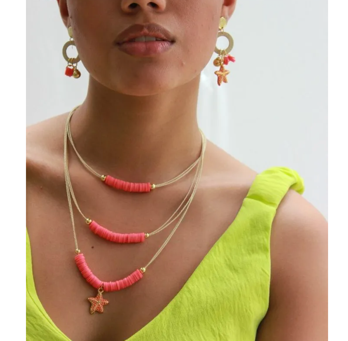 Collar Estrella colorida